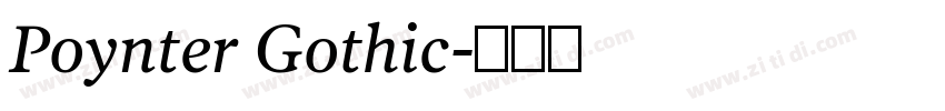 Poynter Gothic字体转换